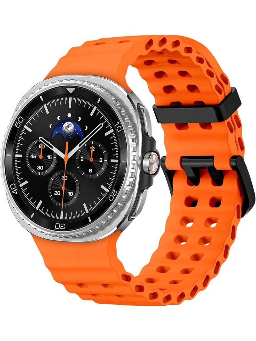 Unisex Orange Analog Quartz Breathable Marine Replacement Samsung Galaxy Watch